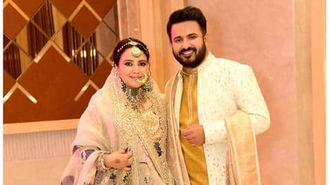Bhasker's 'Walima' outfit was designed by Pakistani designer Ali Xeeshan