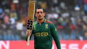 South Africa's Quinton de Kock comes out of ODI retirement