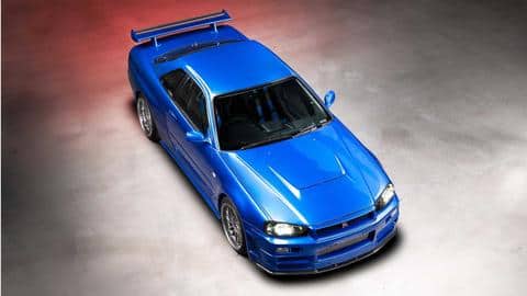 Nissan Skyline R34 GT-R features the iconic 2.6-liter 