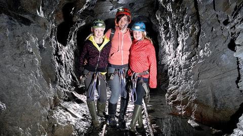 The property is 400 meters deep under the Snowdonia mountains