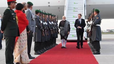 PM Modi arrives in Berlin as part of Europe tour PM Modi arrives in Berlin as part of Europe tour