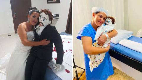 Brazilian woman falls in love with a doll, delivers 'baby' Brazilian woman falls in love with a doll, delivers 'baby'