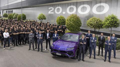 Lamborghini Urus reaches 20,000 unit production milestone in record time Lamborghini Urus reaches 20,000 unit production milestone in record time