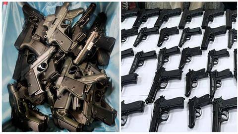 Couple arrested at Delhi's IGI Airport with 45 pistols Couple arrested at Delhi's IGI Airport with 45 pistols