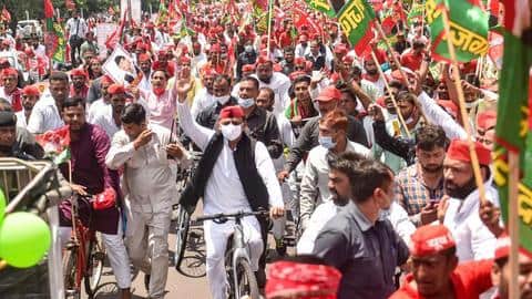 'Mission UP' in mind, Akhilesh Yadav embarks on 'cycle yatra' 'Mission UP' in mind, Akhilesh Yadav embarks on 'cycle yatra'