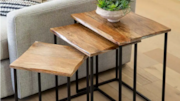 Ideas to arrange nesting tables creatively