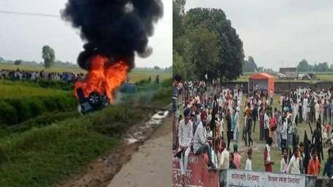 UP: Union Minister's son runs over protesting farmers; 2 killed UP: Union Minister's son runs over protesting farmers; 2 killed