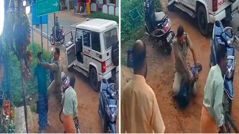 Daredevil Kerala cop fights man with machete; video goes viral Daredevil Kerala cop fights man with machete; video goes viral