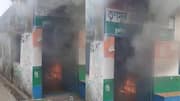 TMC office set on fire in Bengal's Jamuria