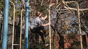 What is monkey bar traversing?