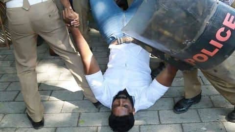 Police are trying their best to maintain law & order Police are trying their best to maintain law & order