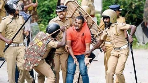 Battleground Sabarimala: Over 1,800 arrested; bombs hurled; violence continues Battleground Sabarimala: Over 1,800 arrested; bombs hurled; violence continues