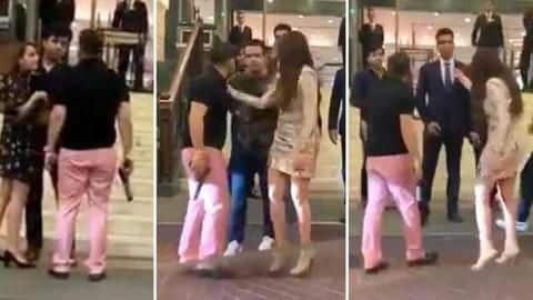 Delhi: Ex-BSP lawmaker's son pulls out gun at five-star hotel Delhi: Ex-BSP lawmaker's son pulls out gun at five-star hotel
