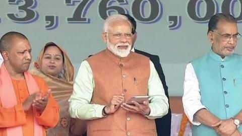Modi launches Rs. 75,000cr scheme, giving farmers Rs. 6,000 p.a Modi launches Rs. 75,000cr scheme, giving farmers Rs. 6,000 p.a