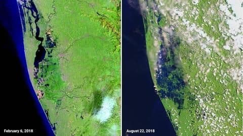 Kerala floods: NASA's before-and-after images reveal scale of devastation Kerala floods: NASA's before-and-after images reveal scale of devastation