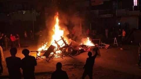 Arunachal Pradesh: Protesters burn Deputy CM's house; Army deployed Arunachal Pradesh: Protesters burn Deputy CM's house; Army deployed