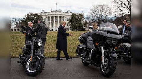 Trump's major contention was import tariffs on Harley Davidson motorcycles Trump's major contention was import tariffs on Harley Davidson motorcycles