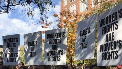 Thursday's demonstration highlighted the ire of Google employees Thursday's demonstration highlighted the ire of Google employees