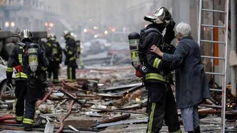 Central Paris rocked by massive blast; gas leak suspected Central Paris rocked by massive blast; gas leak suspected