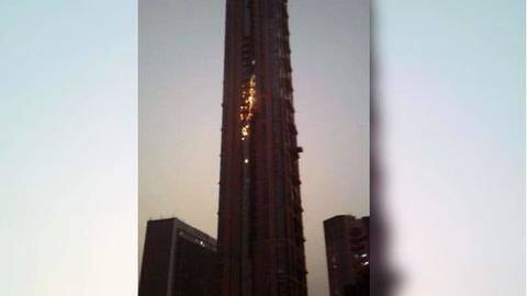Kolkata: Fire engulfs two floors in Kolkata's tallest building Kolkata: Fire engulfs two floors in Kolkata's tallest building