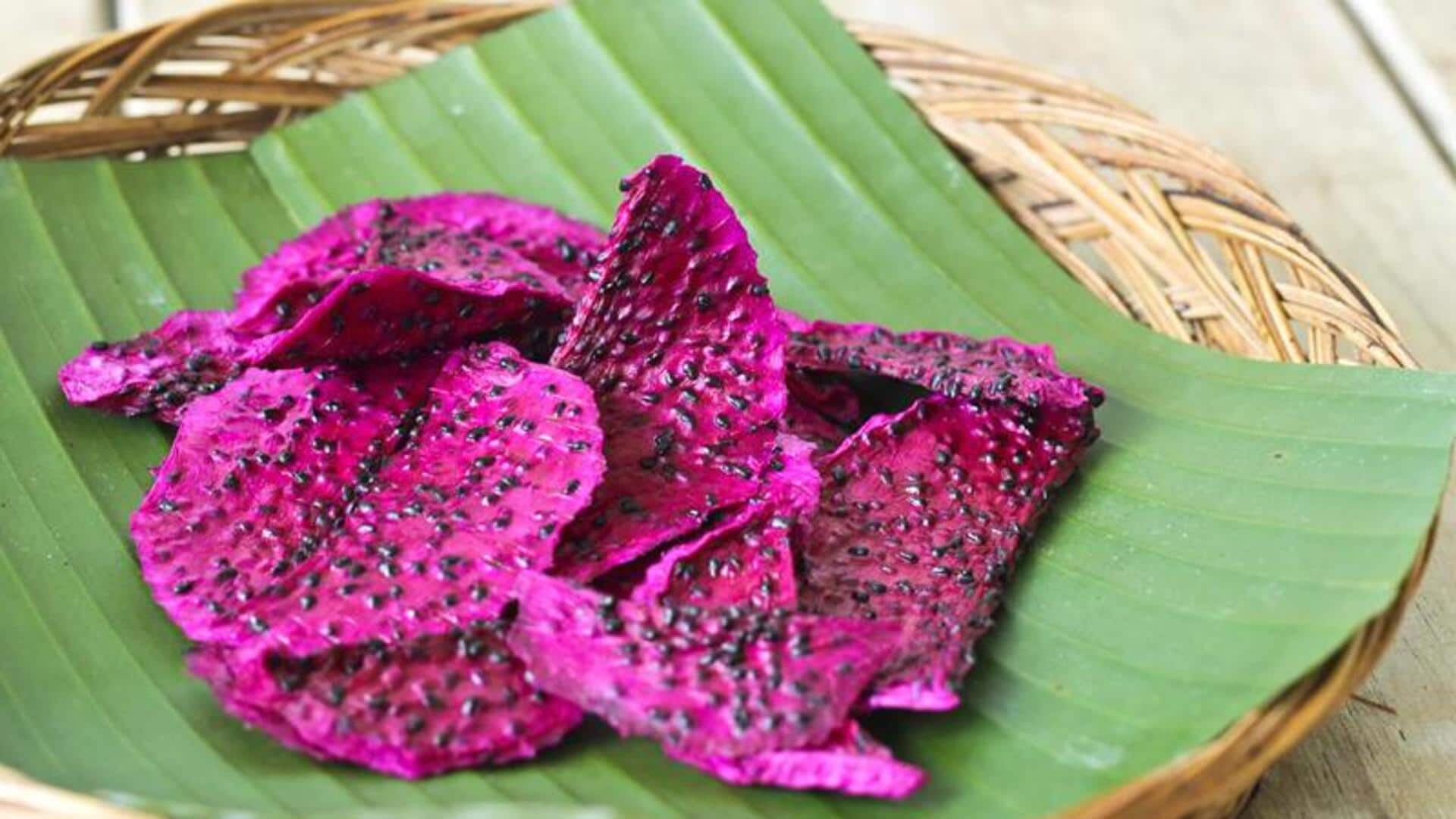 Satisfy your sweet tooth with dried dragon fruit Satisfy your sweet tooth with dried dragon fruit