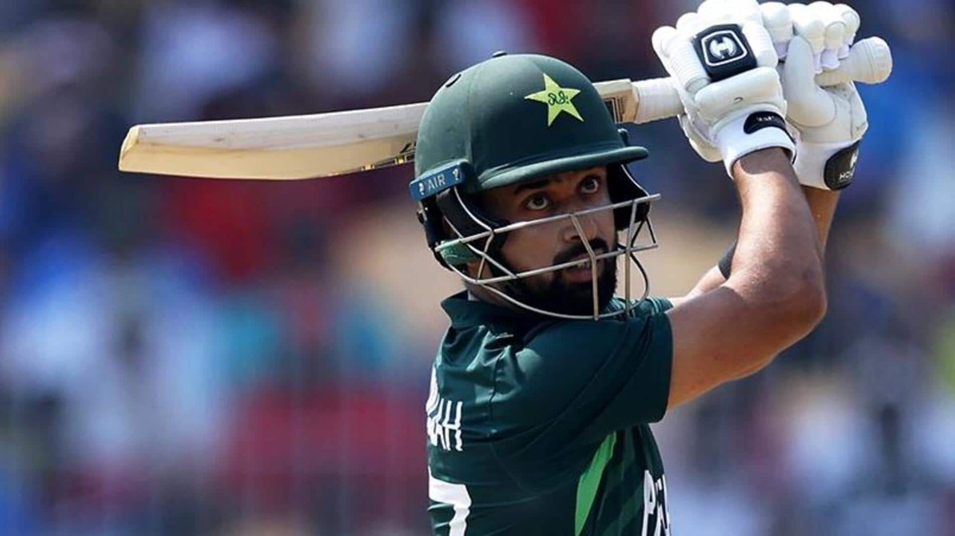 Abdullah Shafique smashes his third 50+ score in World Cup