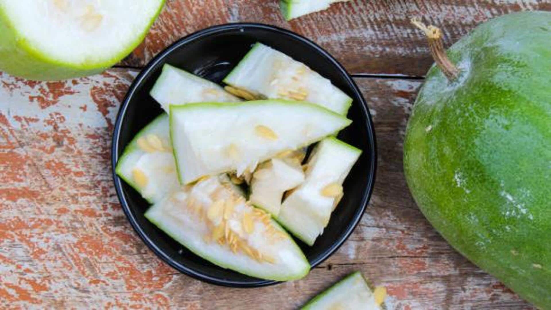 Try these dishes using ash gourd