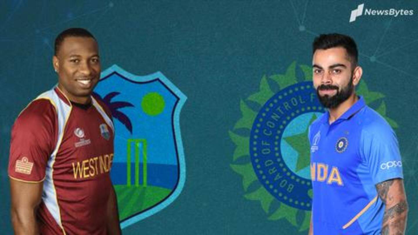 1st T20I, India beat West Indies: List of records broken