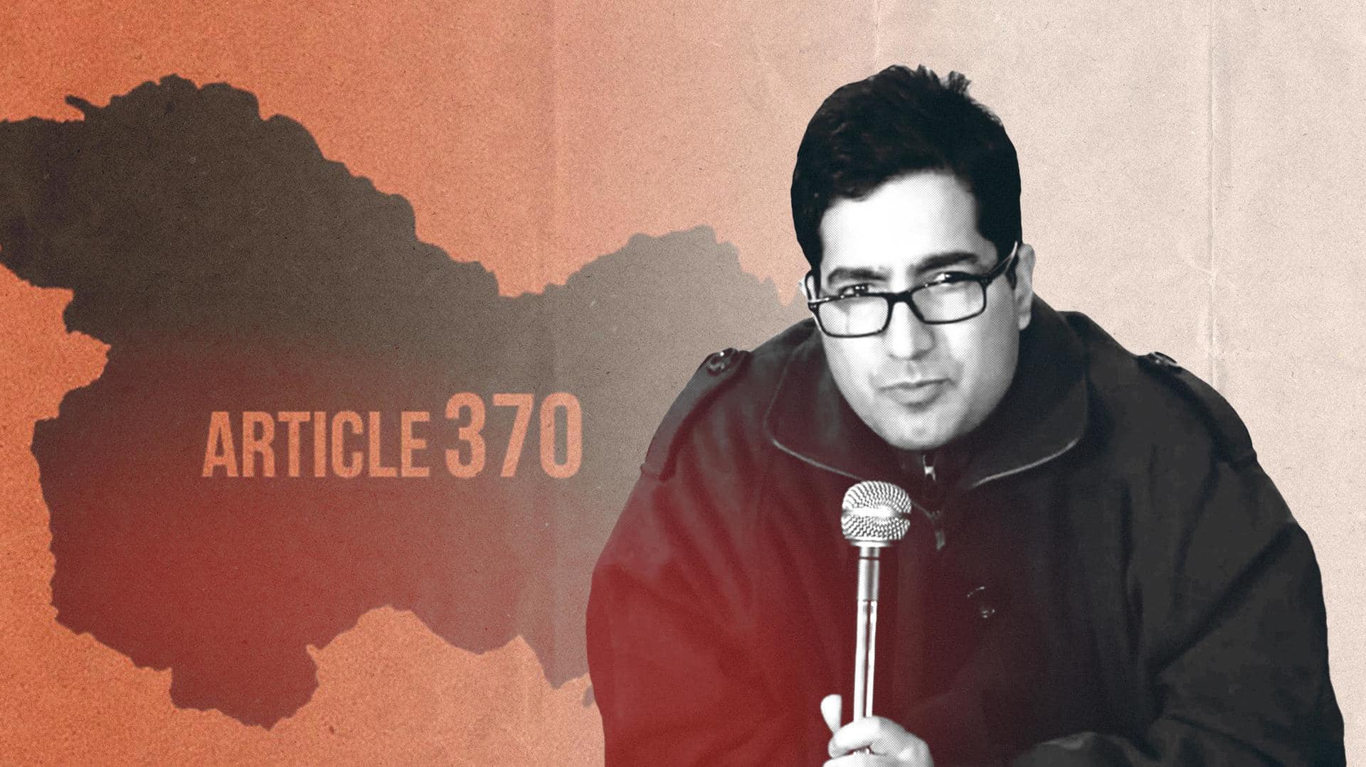 No going back on Article 370: IAS officer Shah Faesal