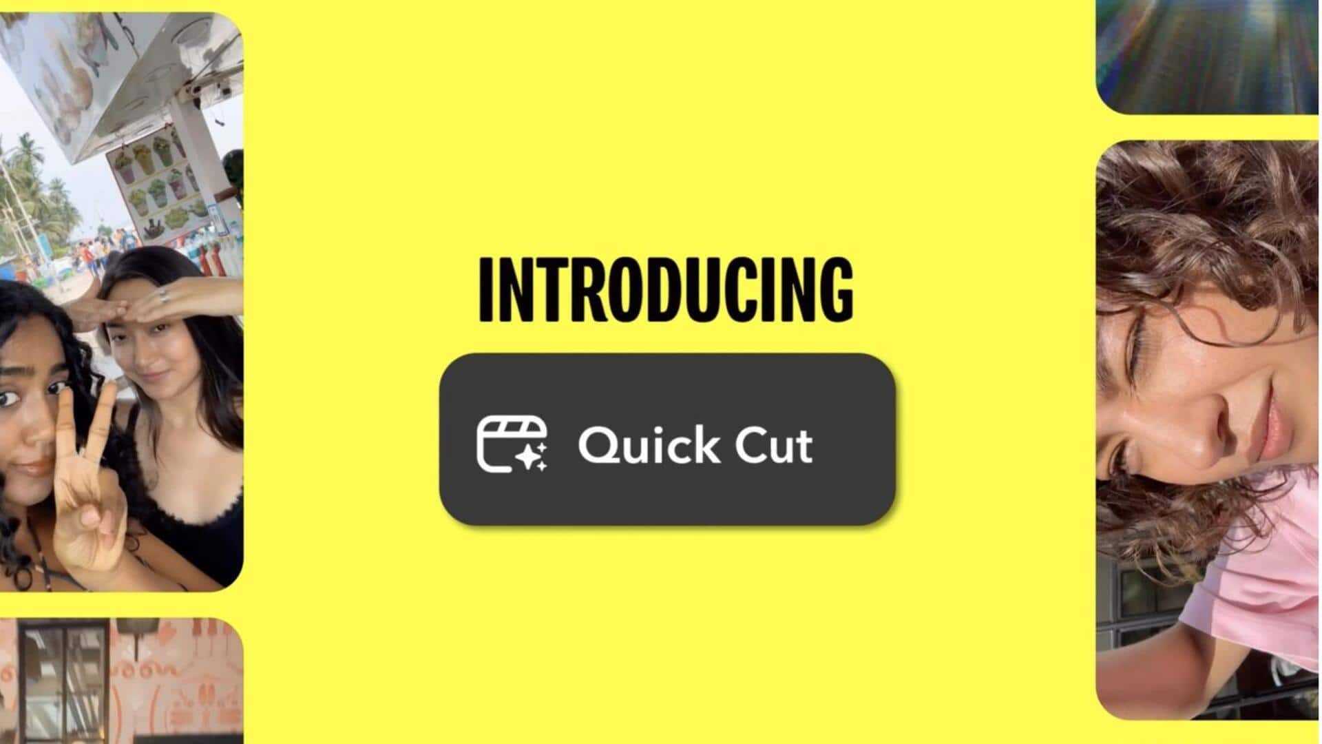 Snapchat's new 'Quick Cut' feature stitches together videos in seconds