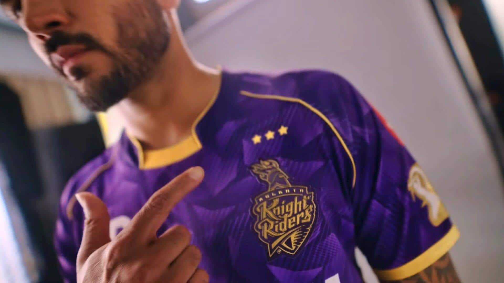 IPL 2025: KKR launch new jersey with three stars 