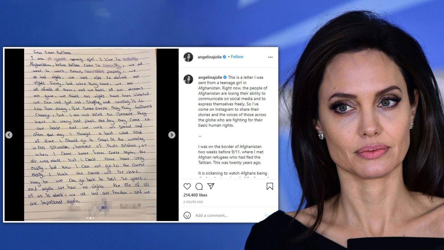 'I will not turn away,' said Jolie 'I will not turn away,' said Jolie