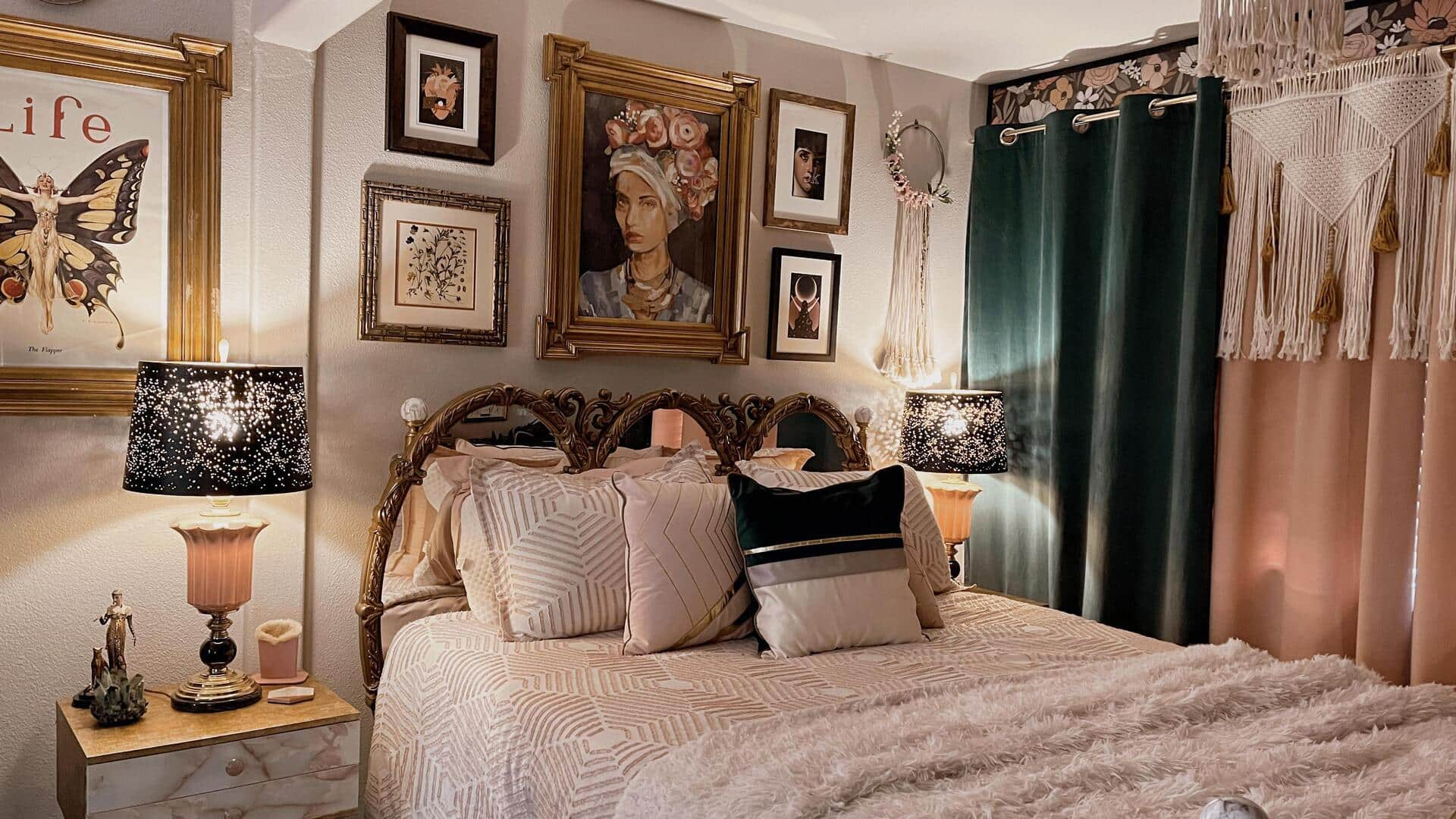 Revamping bedroom with Art Nouveau decor style