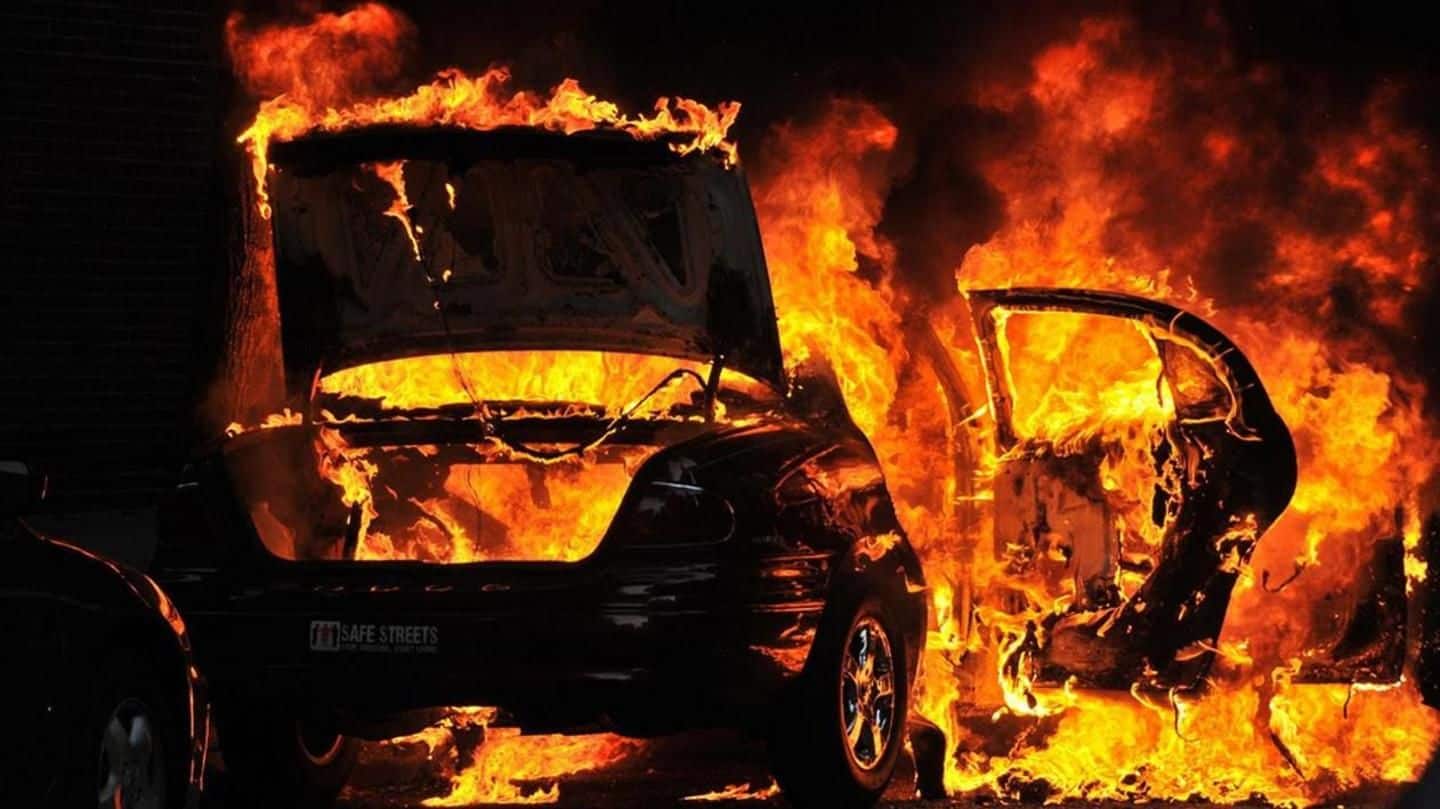 Gurugram: 2 men burnt to death in car after accident