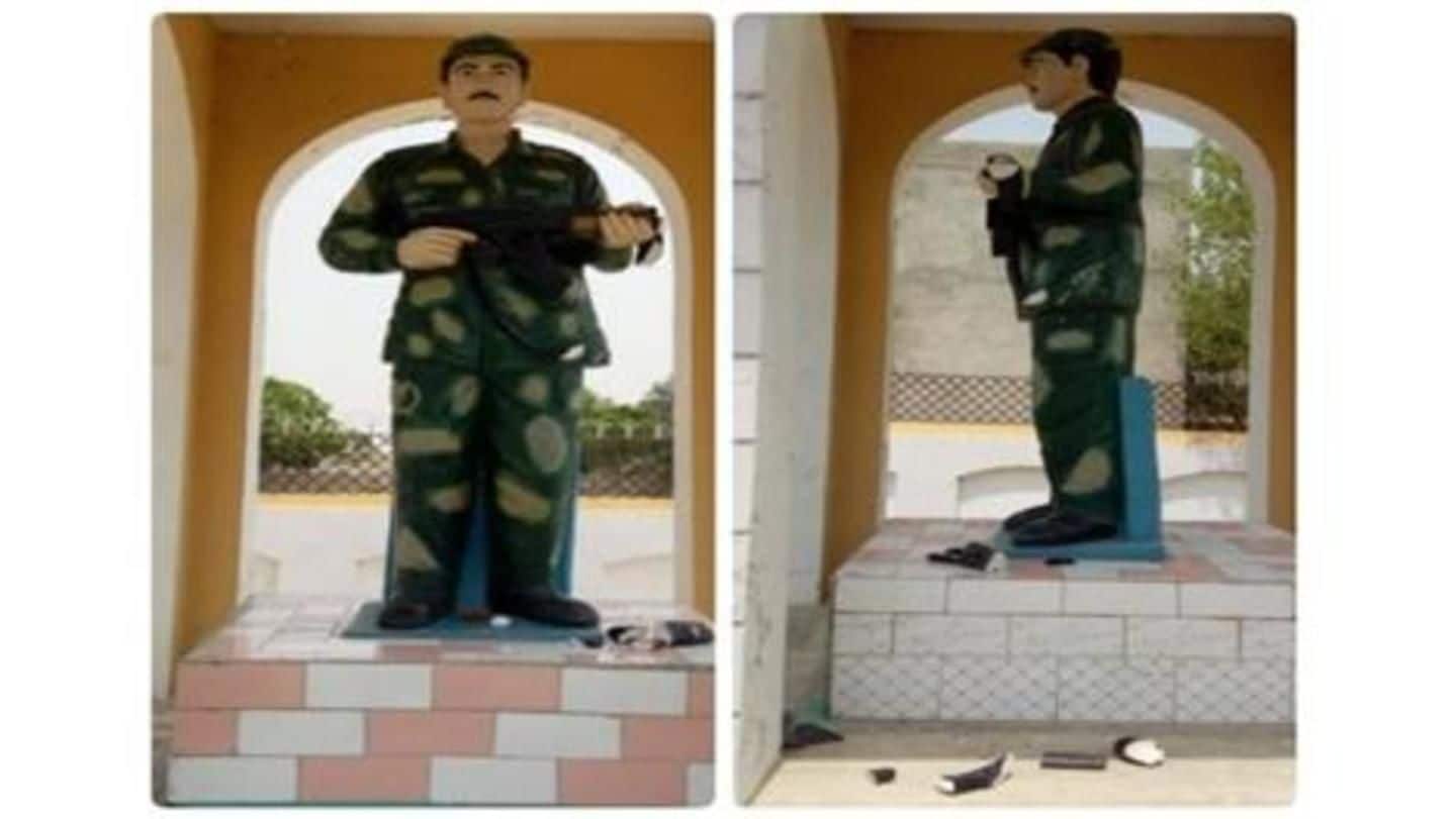 Statue of Kargil martyr found broken in Hisar