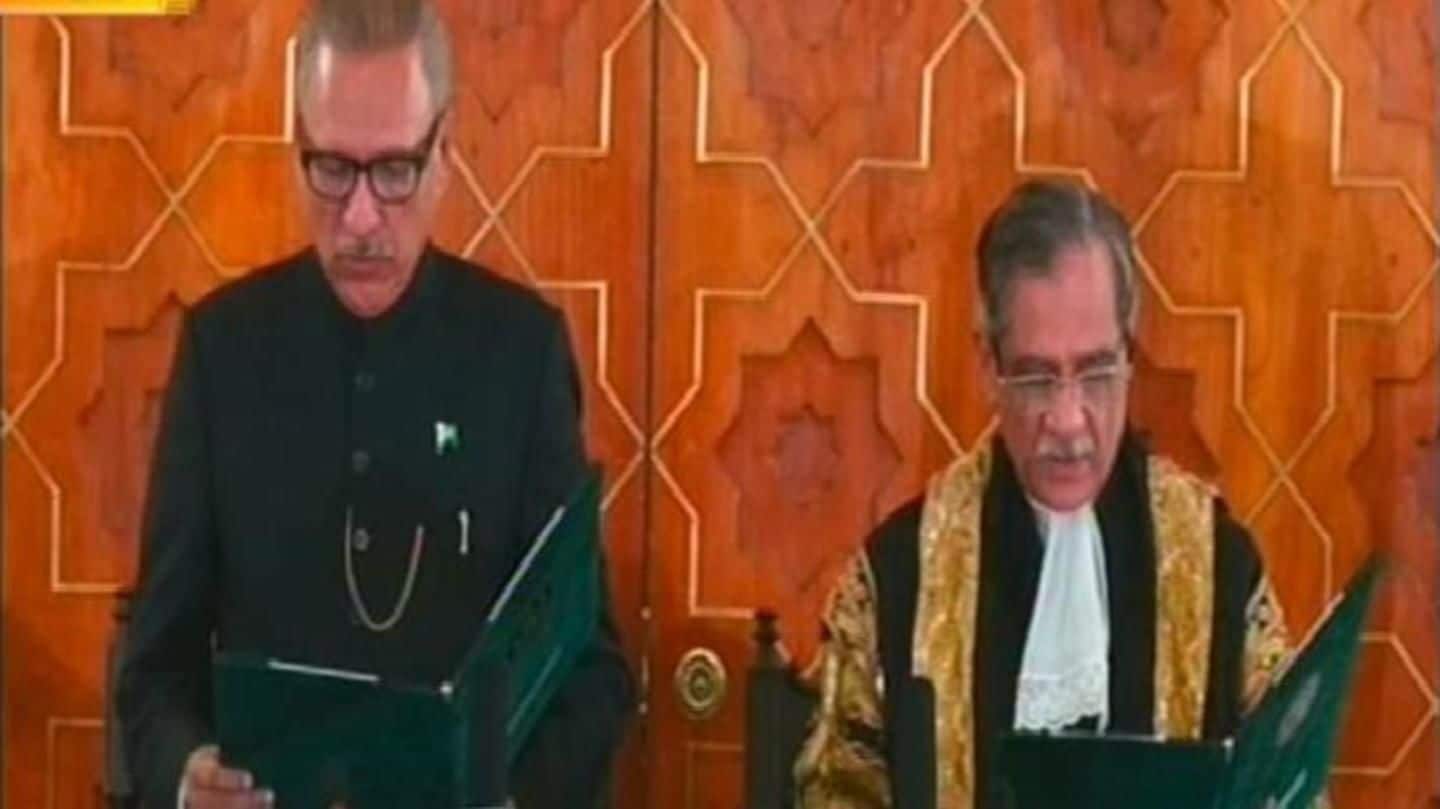 Arif Alvi sworn in as 13th President of Pakistan