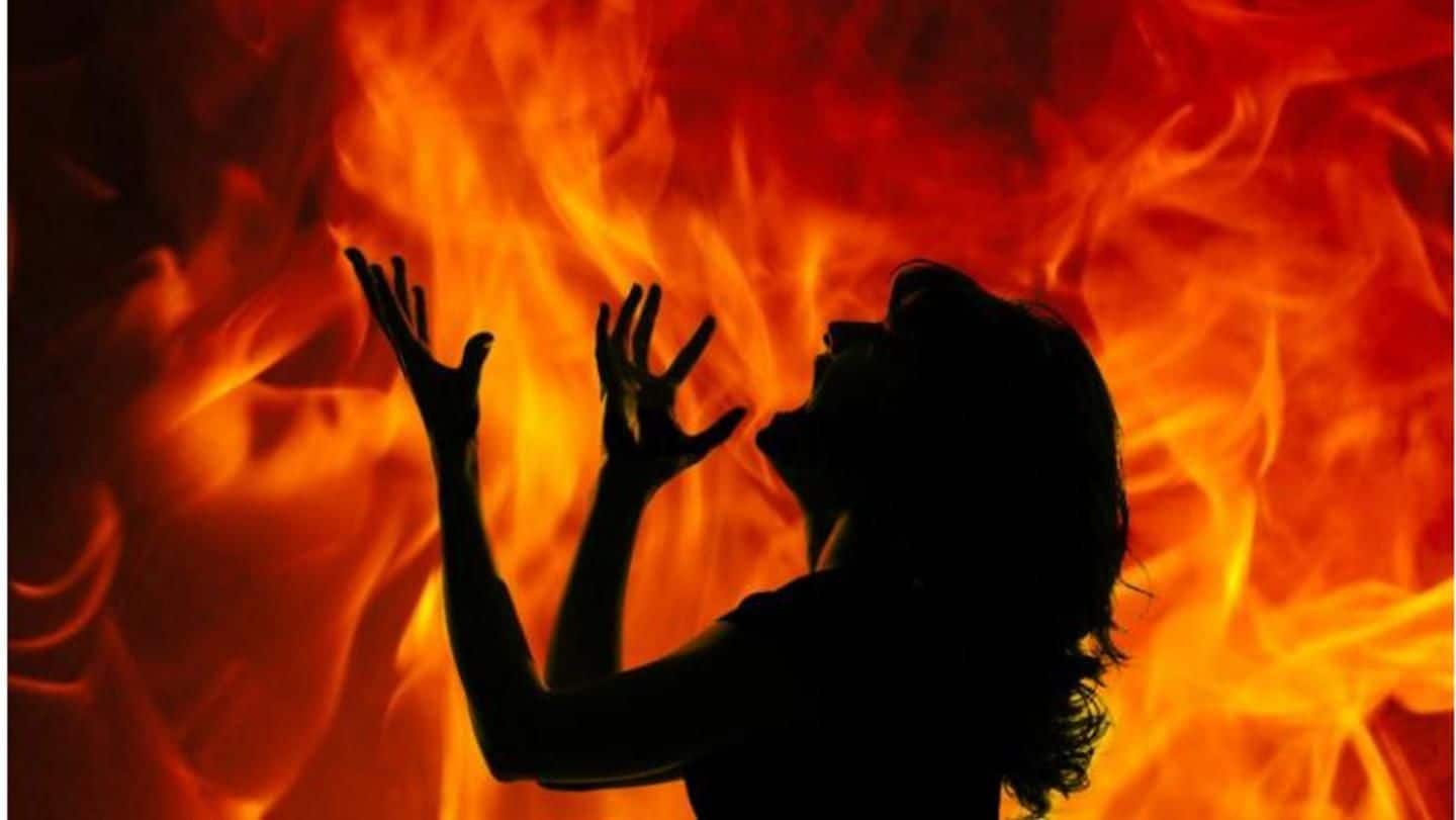 Woman dies after lover and family set her on fire