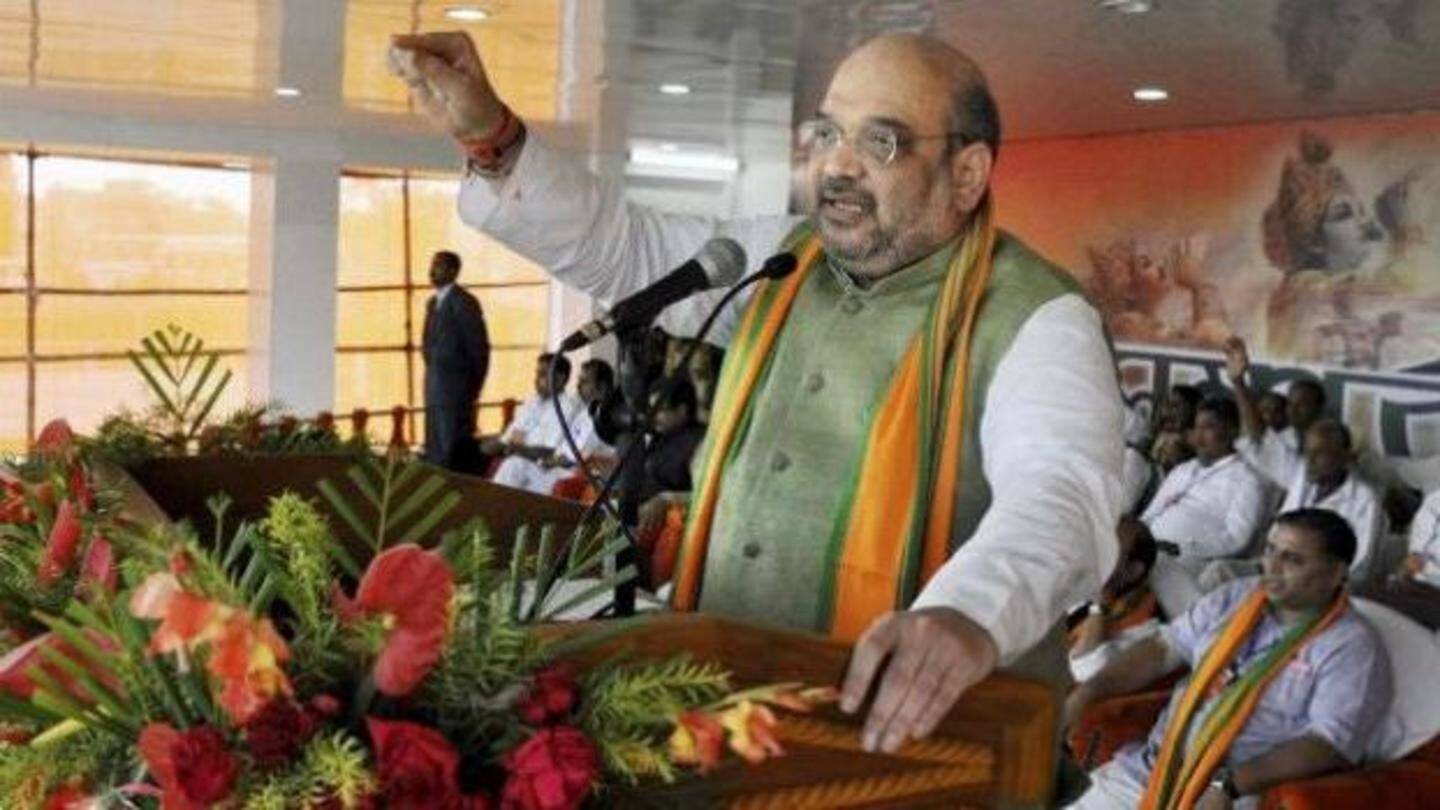 Rajasthan: Amit Shah arrives in Jaipur to review poll preparations