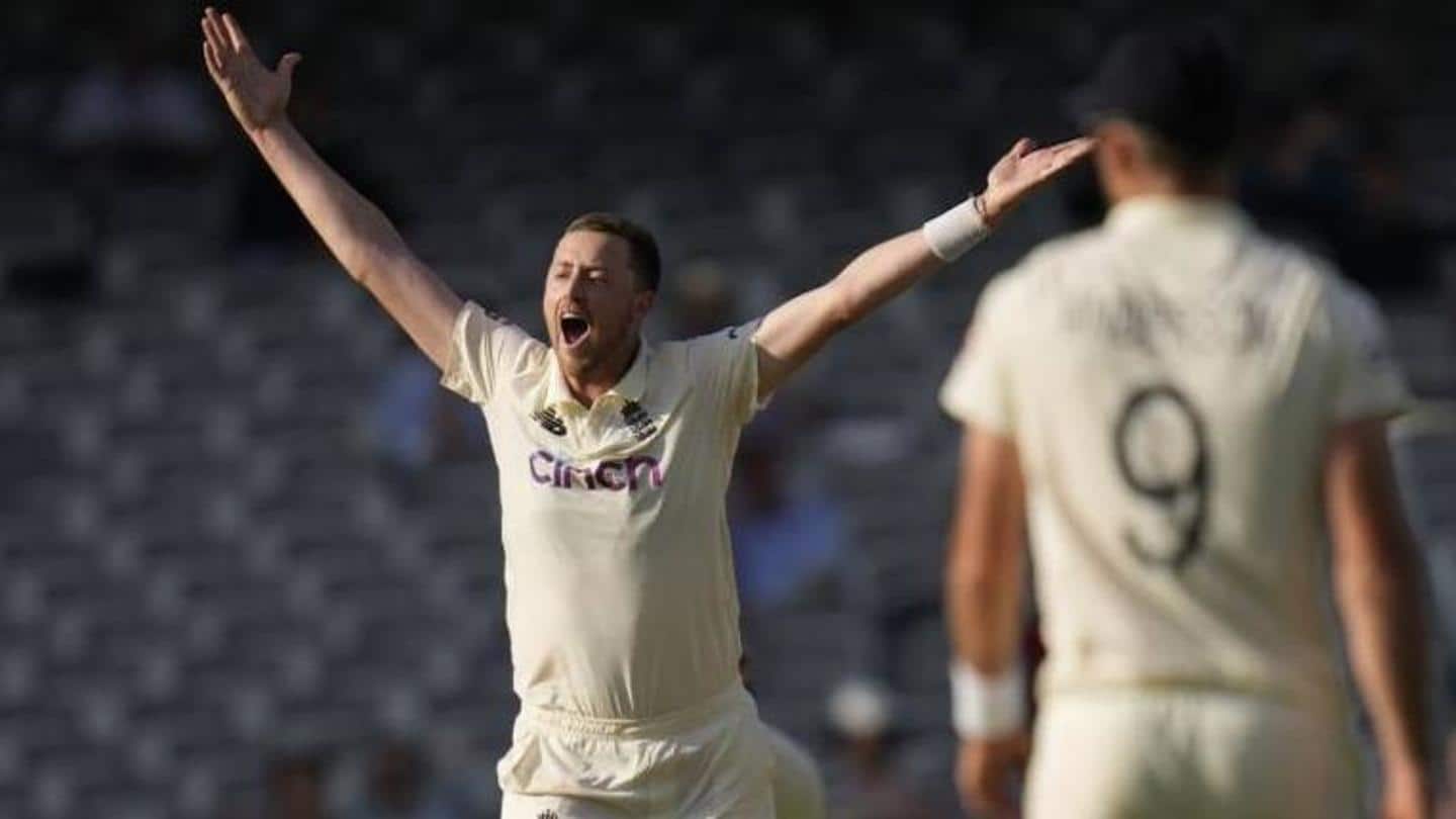 Robinson scalped seven wickets in his first Test Robinson scalped seven wickets in his first Test