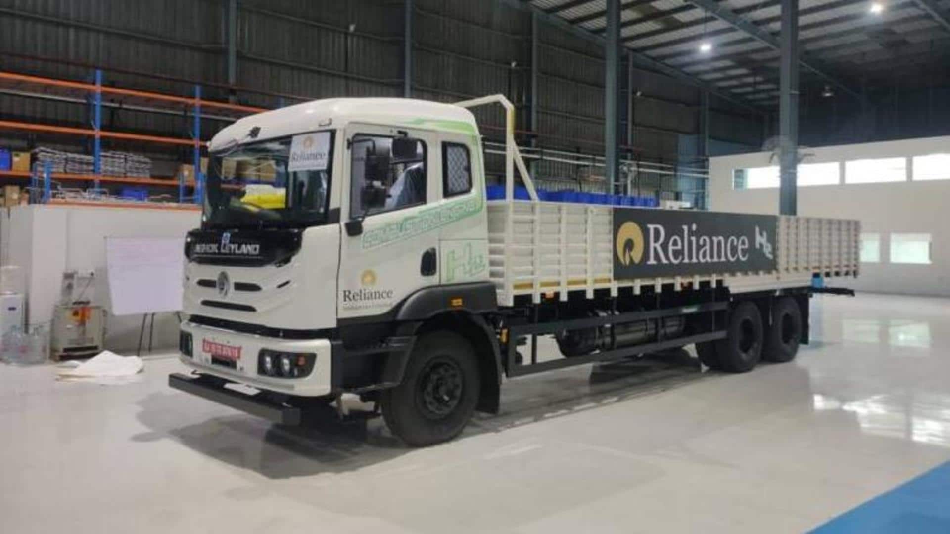 Ashok Leyland, RIL unveil India's first hydrogen-powered heavy-duty truck