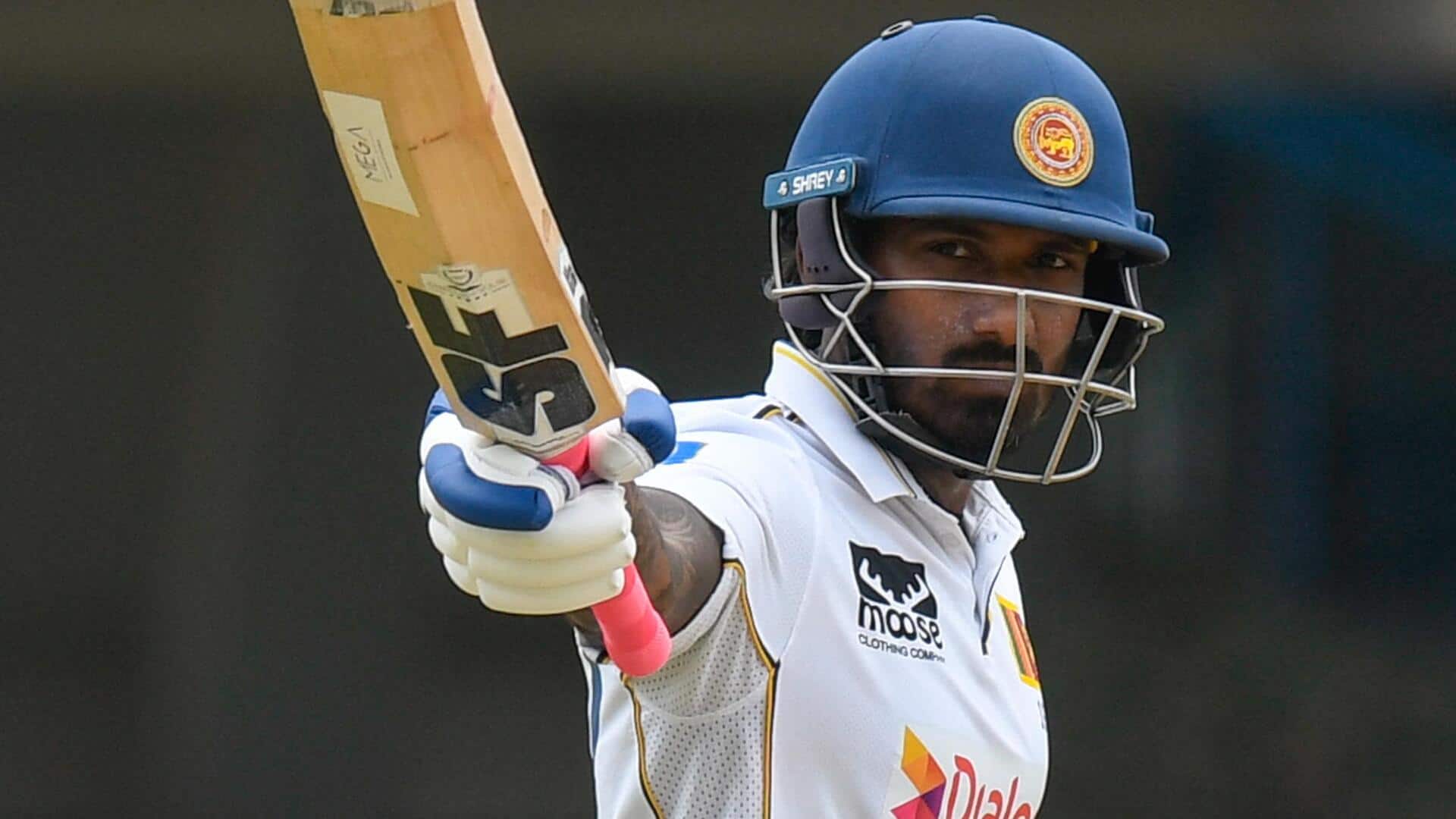 Lahiru Udara slams his maiden Test hundred versus West Indies