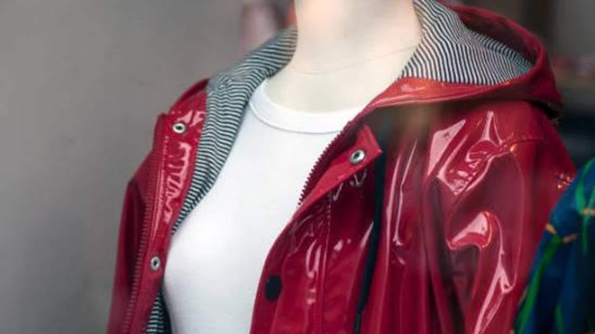 Beat the rain in style with vinyl raincoats 