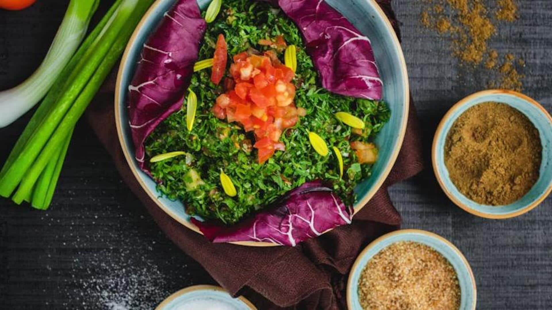 Health freaks will love this Lebanese lentil tabouleh salad recipe