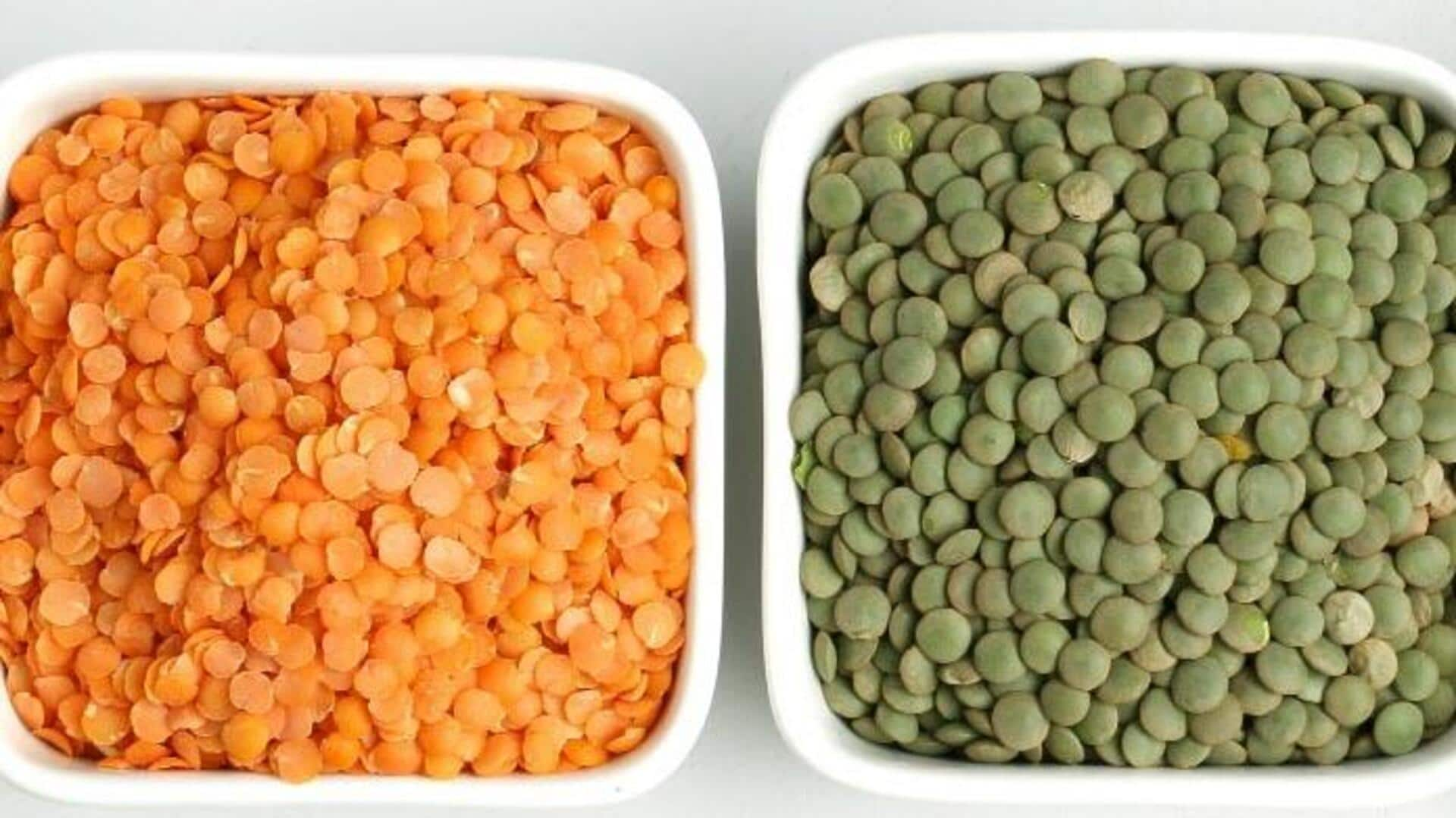 Red lentils vs. green lentils: A comprehensive nutritional comparison