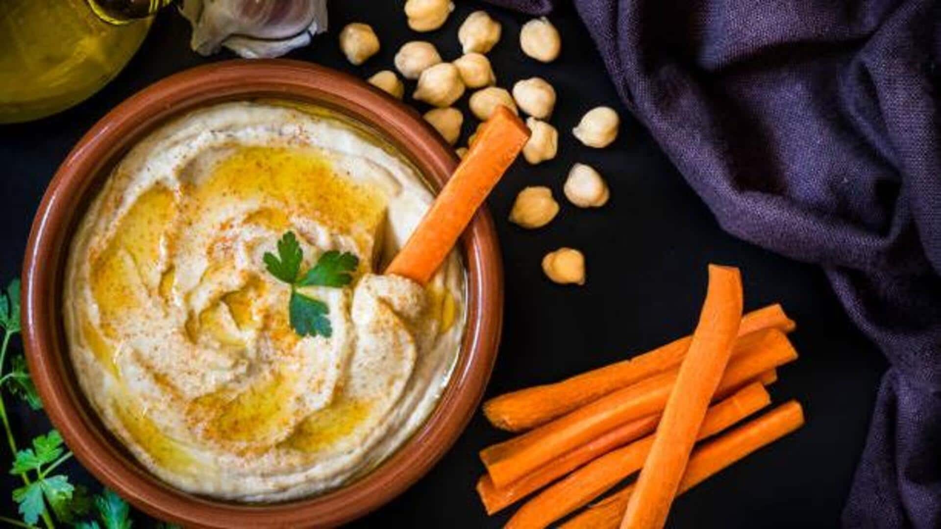 Healthy breakfasts: Carrot sticks with hummus Healthy breakfasts: Carrot sticks with hummus