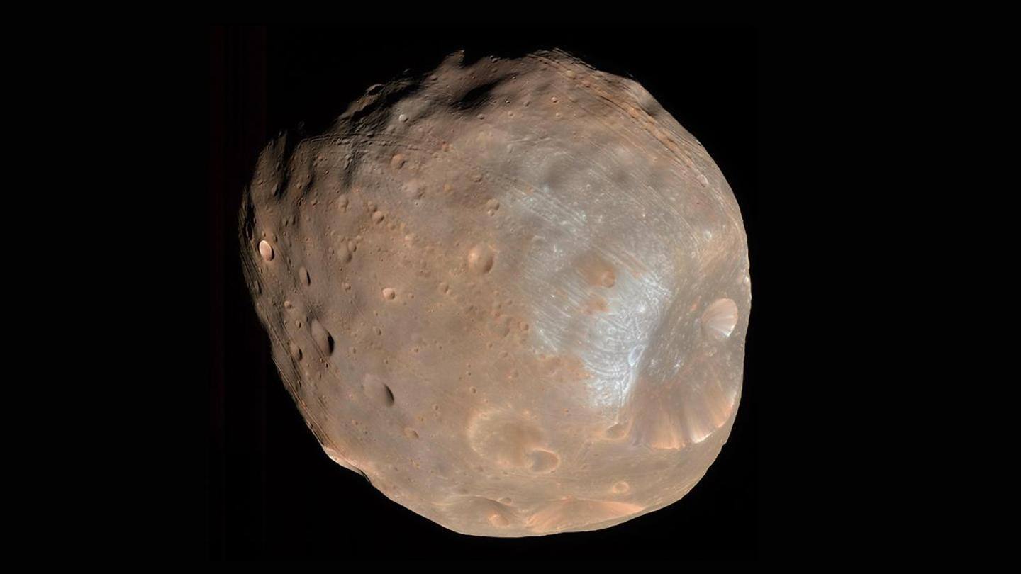 About 0.1% surface soil on Phobos came from Mars: JAXA About 0.1% surface soil on Phobos came from Mars: JAXA