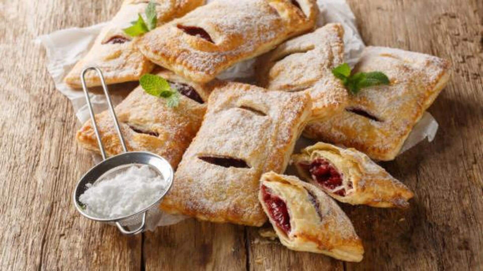 Quick and delicious: Cream cheese and mint puff tart