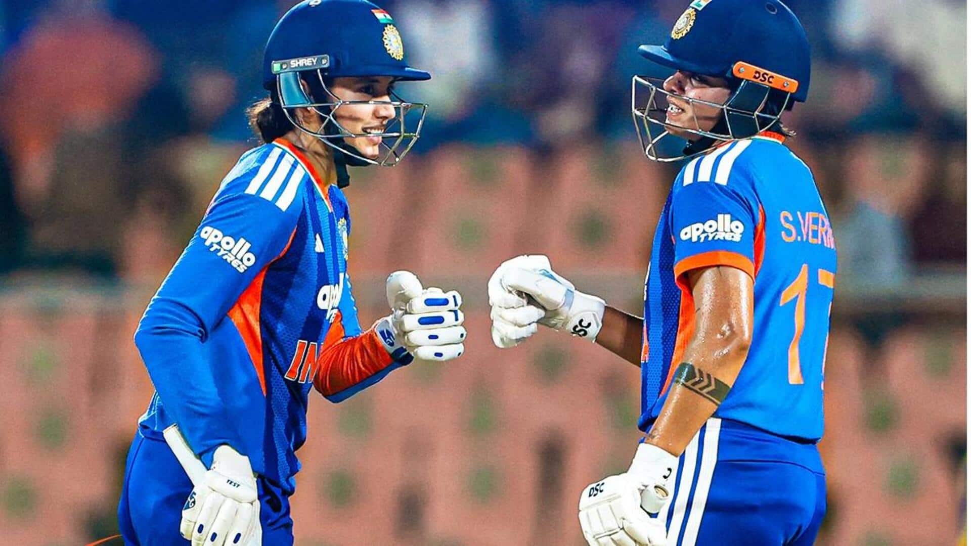 Listing the highest partnerships for India in Women's T20Is