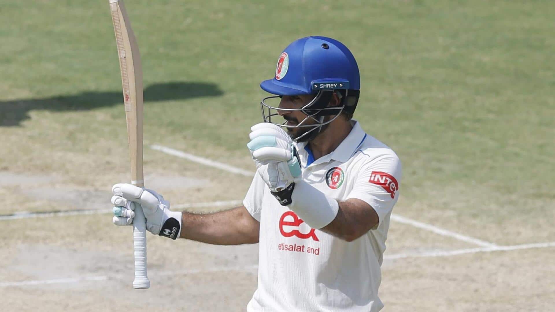 Afghanistan's Rahmat Shah scripts history with sixth Test fifty