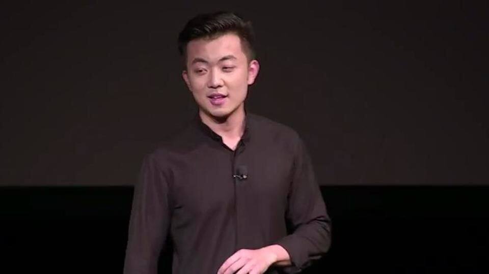 Co-founder Carl Pei takes the stage Co-founder Carl Pei takes the stage